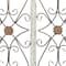 46" White & Brown Rustic Metal & Wood Arched Gate Wall Décor